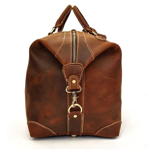 Load image into Gallery viewer, Eira Duffle Bag | Vintage Leather Weekender: The Pinnacle of Elegance
