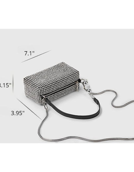 Rhinestone Bag Chain Evening Shoulder Purse