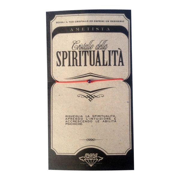 MANA Mod. AMETISTA/SPIRITUALITÀ - 5pcs-0