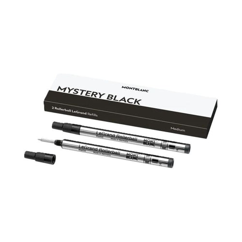 Load image into Gallery viewer, MONTBLANC Mod.  MISTERY BLACK - REFILLS  ROLLER BALL PEN - MEDIUM - 2PCS-0
