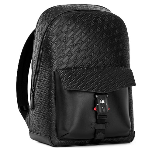 Load image into Gallery viewer, MONTBLANC LEATHER MOD. MONTBLANC MONOGRAM BACKPACK WITH M LOCK BUCKLE 4810 - 30X41X13-0
