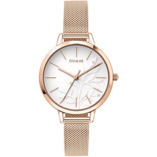 Load image into Gallery viewer, Oui &amp; Me Fleurette White Dial Rose Gold Tone Women&#39;s Watch
