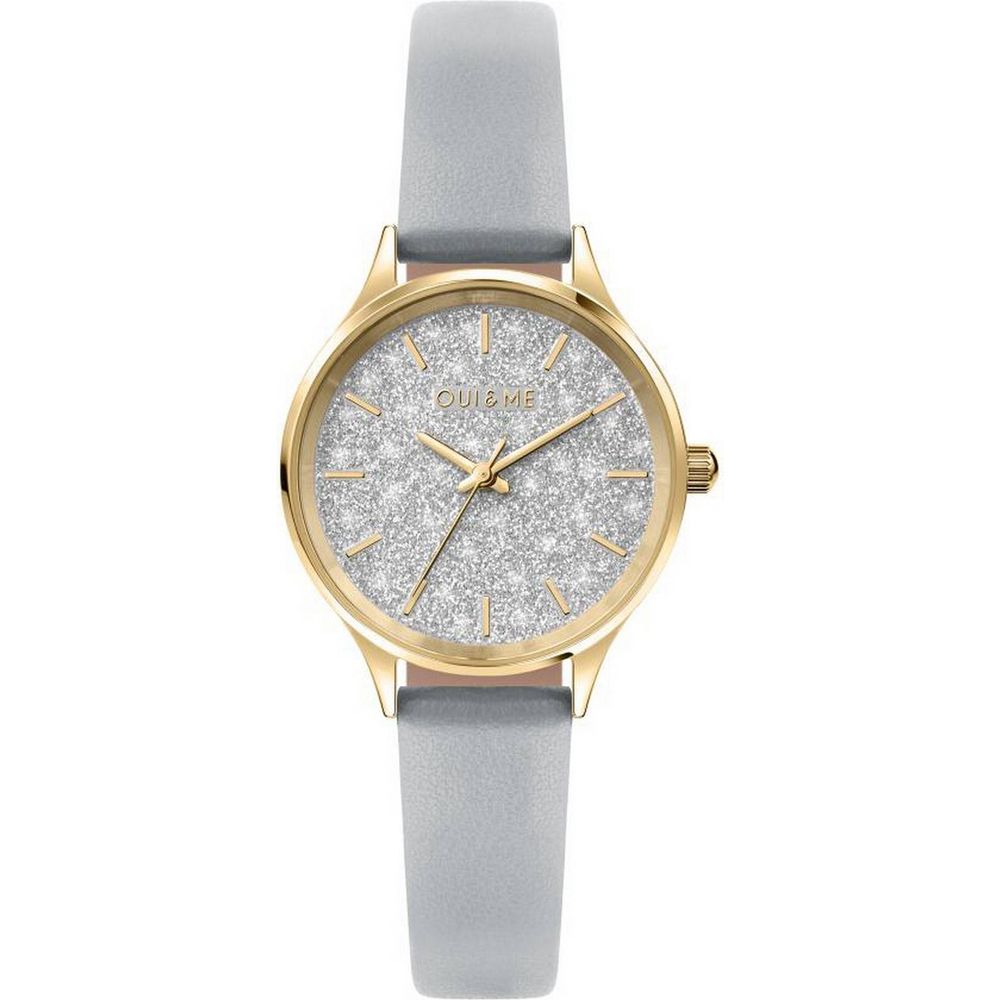 Oui & Me Bichette White Dial Leather Strap Quartz ME010271 Women's Watch - Timeless Elegance