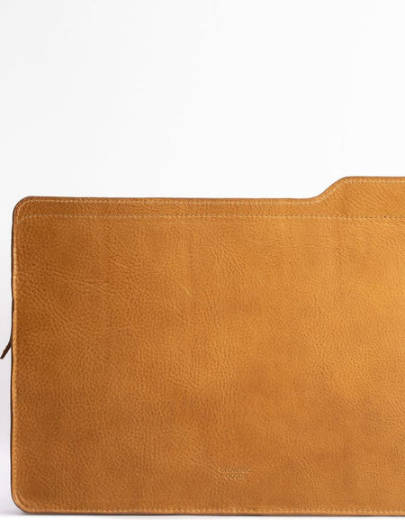 Geometric Goods Leather Laptop Bag - The Folder