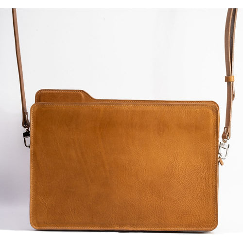 Load image into Gallery viewer, Geometric Goods Leather Laptop Bag - The Folder
