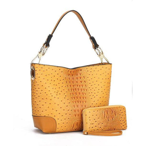 Load image into Gallery viewer, MKF Collection Wandy Soft Vegan Leather Hobo &amp; Wallet Set by Mia K
