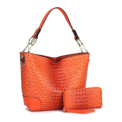 Load image into Gallery viewer, MKF Collection Wandy Soft Vegan Leather Hobo &amp; Wallet Set by Mia K
