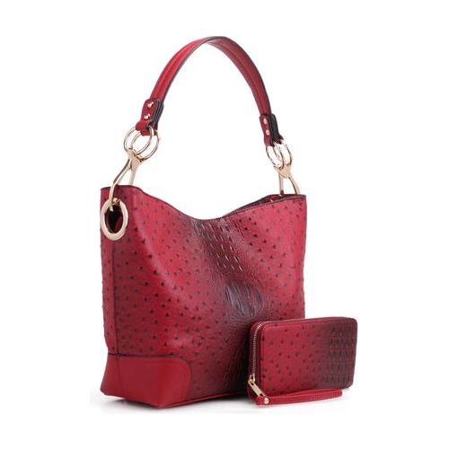 Load image into Gallery viewer, MKF Collection Wandy Soft Vegan Leather Hobo &amp; Wallet Set by Mia K
