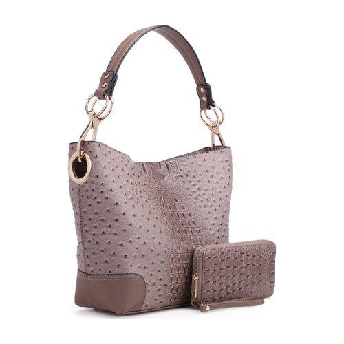 Load image into Gallery viewer, MKF Collection Wandy Soft Vegan Leather Hobo &amp; Wallet Set by Mia K
