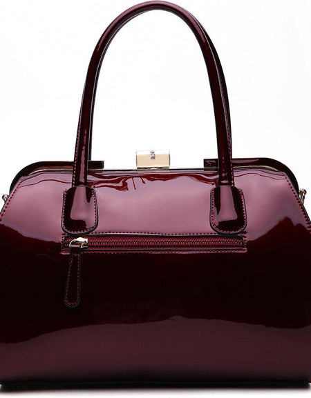 Marlene Patent Satchel Handbag - Elevate Your Elegance
