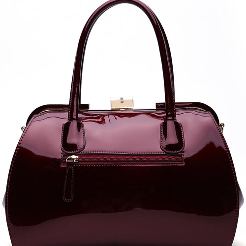 Load image into Gallery viewer, Marlene Patent Satchel Handbag
