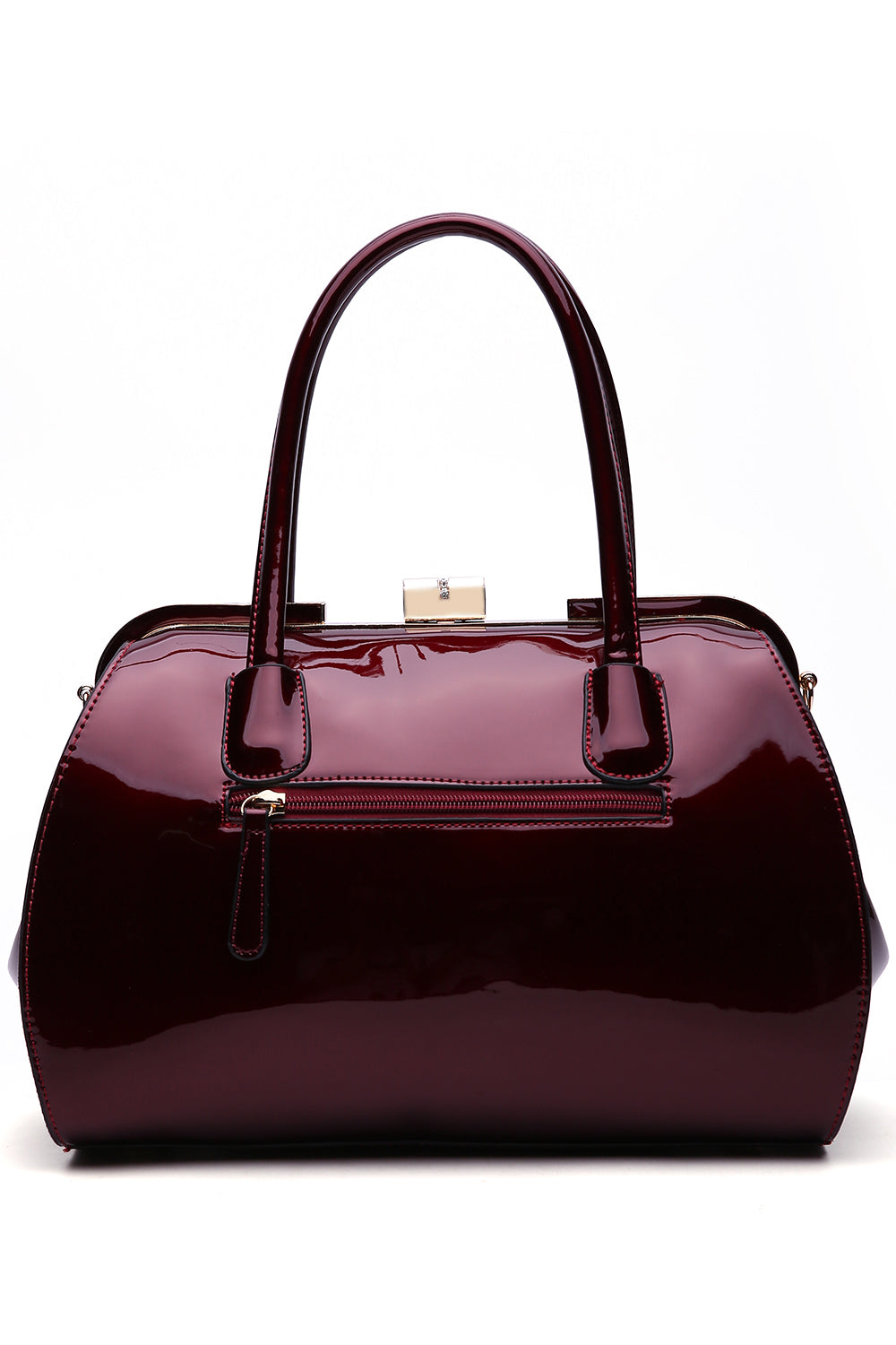 Marlene Patent Satchel Handbag