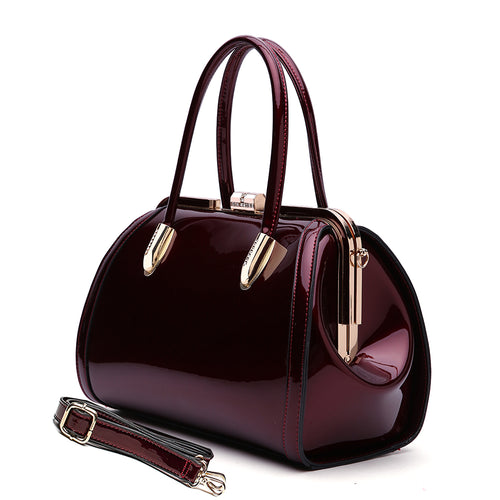 Load image into Gallery viewer, Marlene Patent Satchel Handbag
