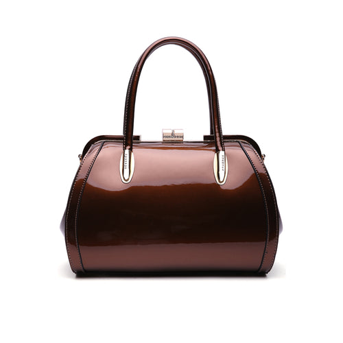 Marlene Patent Satchel Handbag