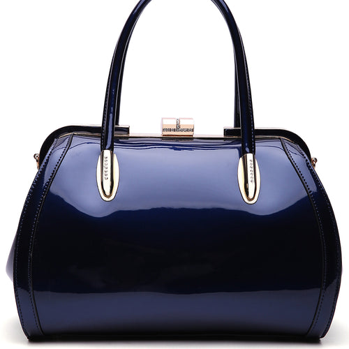 Load image into Gallery viewer, Marlene Patent Satchel Handbag
