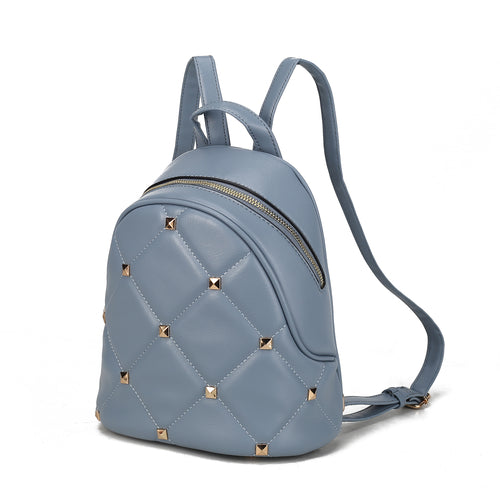 Load image into Gallery viewer, Hayden Quilted Vegan Leather with Studs Womens Backpack
