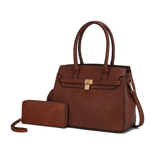 Load image into Gallery viewer, Bruna Satchel Bag with Matching Wallet – Elegance Redefined
