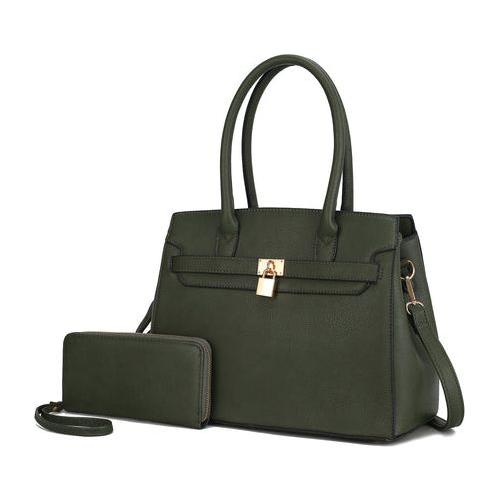 Bruna Satchel Bag with Matching Wallet – Elegance Redefined