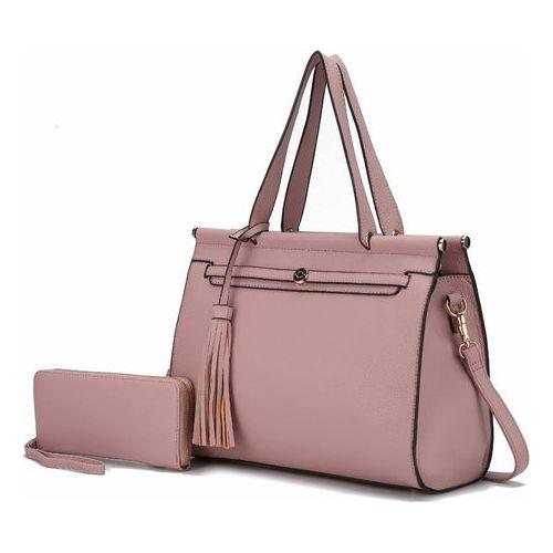 Load image into Gallery viewer, Shelby Satchel Handbag  with Wallet Vegan Leather Women
