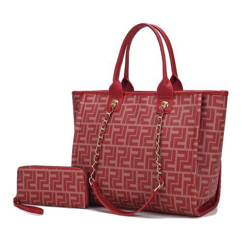 Load image into Gallery viewer, Marlene Vegan Leather Women Tote Bag with Wallet
