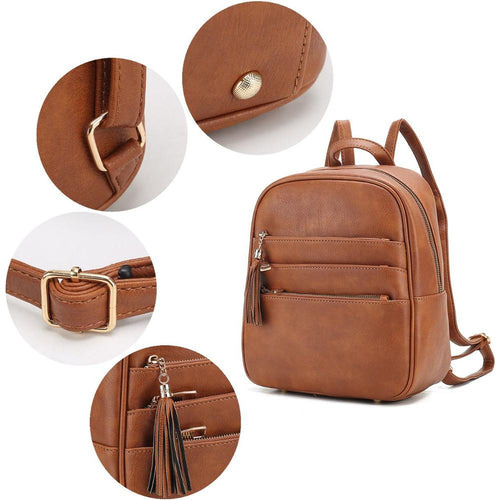 Load image into Gallery viewer, MKF Roxane Backpack with Mini Backpack and Wristlet by Mia K
