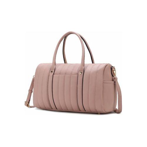 Luana Quilted Vegan Leather Women Duffle Bag