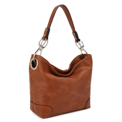 Load image into Gallery viewer, MKF Collection Emily Soft Vegan Leather Hobo Handbag by Mia K
