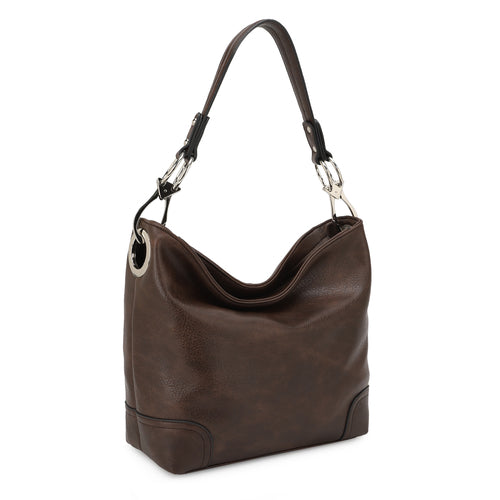 Load image into Gallery viewer, MKF Collection Emily Soft Vegan Leather Hobo Handbag by Mia K
