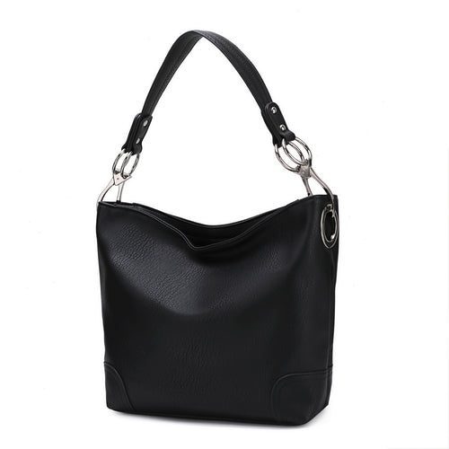 Load image into Gallery viewer, MKF Collection Emily Soft Vegan Leather Hobo Handbag by Mia K
