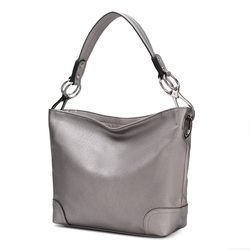 Load image into Gallery viewer, MKF Collection Emily Soft Vegan Leather Hobo Handbag by Mia K
