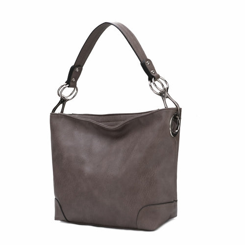 Load image into Gallery viewer, MKF Collection Emily Soft Vegan Leather Hobo Handbag by Mia K
