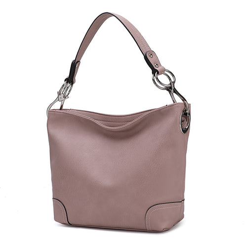 Load image into Gallery viewer, MKF Collection Emily Soft Vegan Leather Hobo Handbag by Mia K
