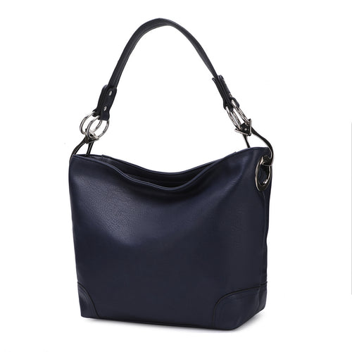 Load image into Gallery viewer, MKF Collection Emily Soft Vegan Leather Hobo Handbag by Mia K
