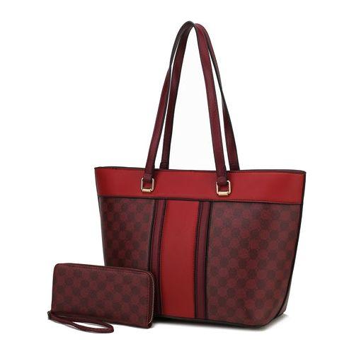 Load image into Gallery viewer, Fabiola Vegan Leather Womens Tote Bag with Wallet
