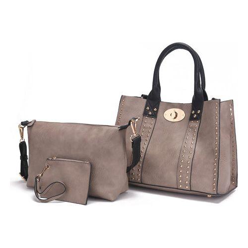 Load image into Gallery viewer, Elissa 3 pc Set Satchel Handbag with Pouch &amp; Coin Purse
