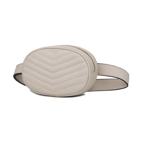 Load image into Gallery viewer, Fatima Quilted Chevron Women Belt Bag - Luxe Charm Redefined
