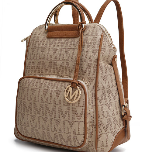 Load image into Gallery viewer, Cora Milan M Signature Trendy Backpack
