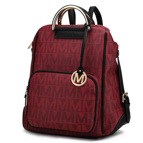 Load image into Gallery viewer, Cora Milan M Signature Trendy Backpack
