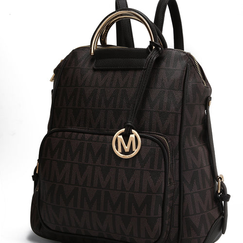 Load image into Gallery viewer, Cora Milan M Signature Trendy Backpack
