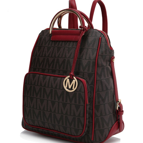 Load image into Gallery viewer, Cora Milan M Signature Trendy Backpack
