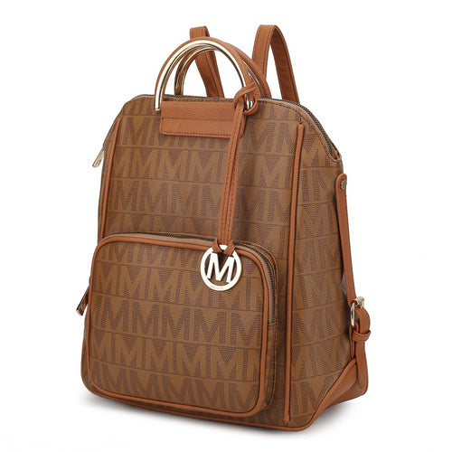 Load image into Gallery viewer, Cora Milan M Signature Trendy Backpack
