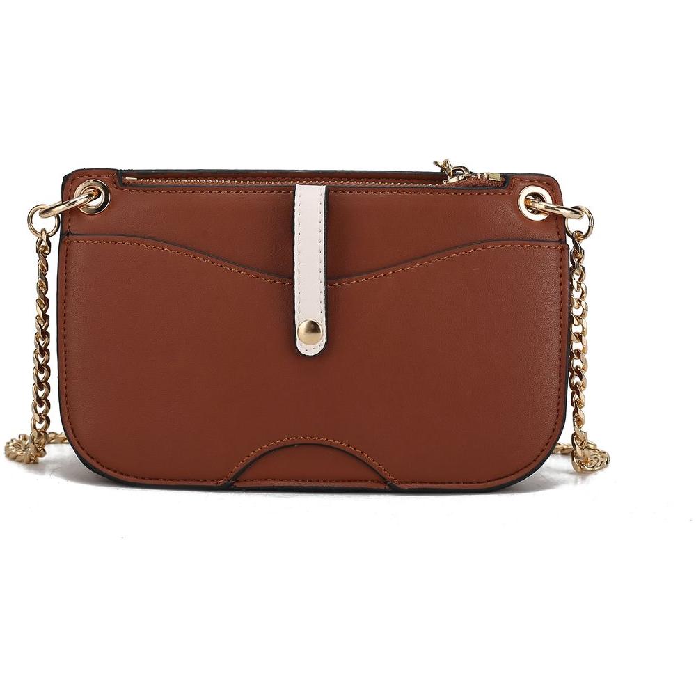 Jill Vegan Leather Women Color Block Crossbody Bag