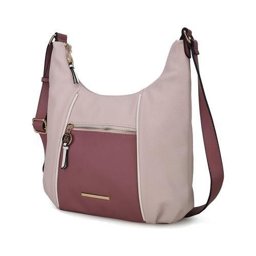 Lavinia Color Block Shoulder Handbag Vegan Leather Women