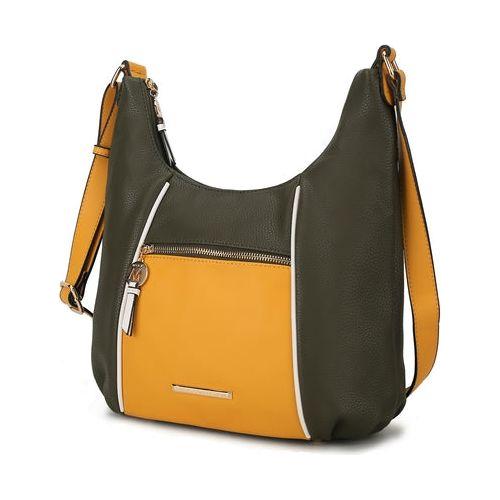 Lavinia Color Block Shoulder Handbag Vegan Leather Women