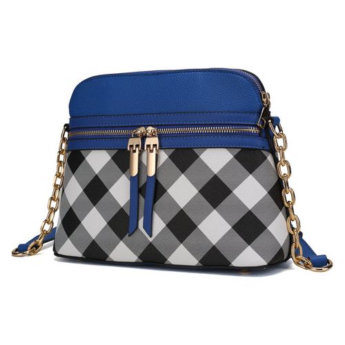 Load image into Gallery viewer, Suki Checkered Crossbody Handbag: Elevate Your Elegance
