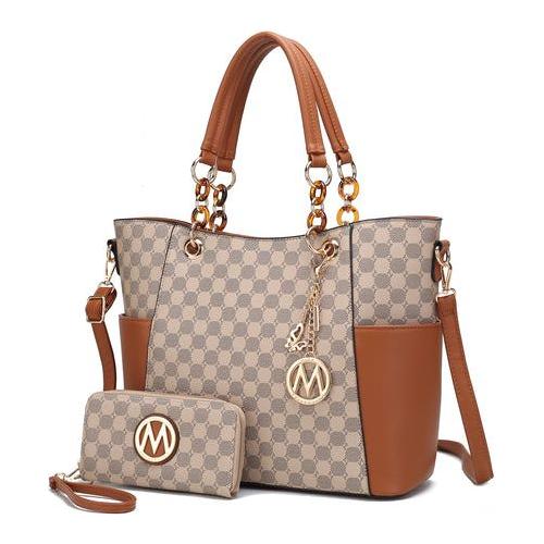 Load image into Gallery viewer, MKF Collection Merlina 2 PCS Women Tote Handbag with Wallet by Mia K
