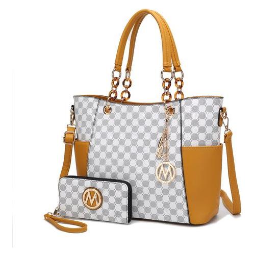 Load image into Gallery viewer, MKF Collection Merlina 2 PCS Women Tote Handbag with Wallet
