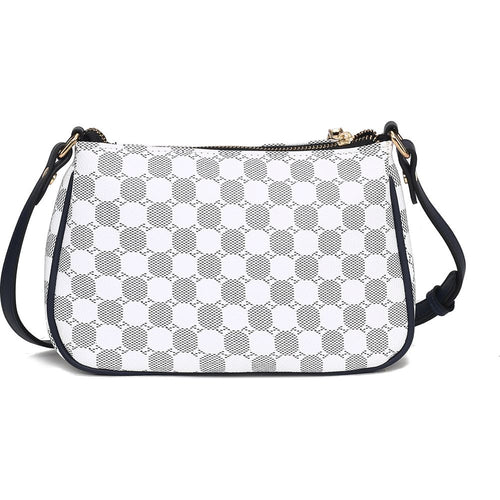 Load image into Gallery viewer, MKF Collection Essie Circular Print Vegan Leather Crossbody Bag
