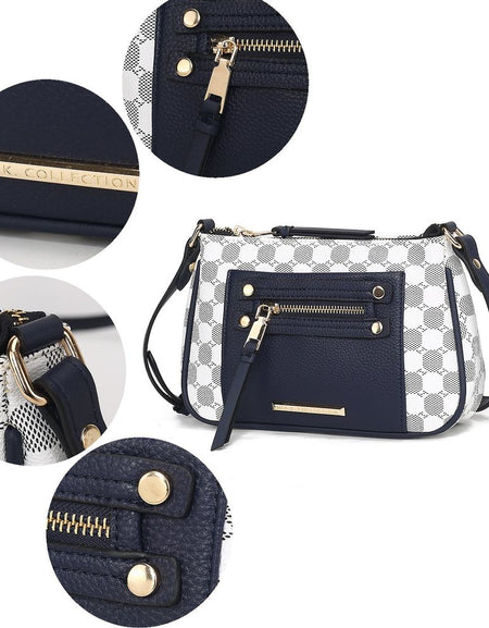 MKF Collection Essie Circular Print Vegan Leather Crossbody Bag by Mia