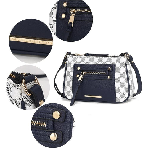 Load image into Gallery viewer, MKF Collection Essie Circular Print Vegan Leather Crossbody Bag
